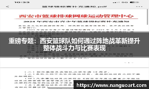 重磅专题：西安篮球队如何通过阵地战革新提升整体战斗力与比赛表现