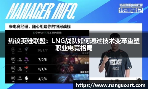 热议英雄联盟：LNG战队如何通过技术变革重塑职业电竞格局